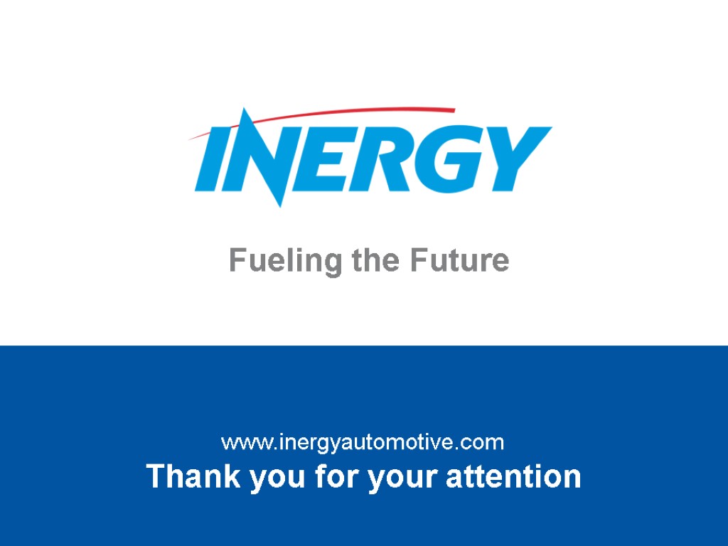 Thank you for your attention www.inergyautomotive.com